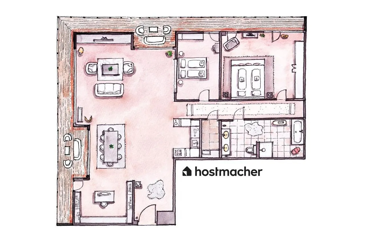 Exclusive 2Br Skyline Penthouse By Hm Lägenhet Wien
